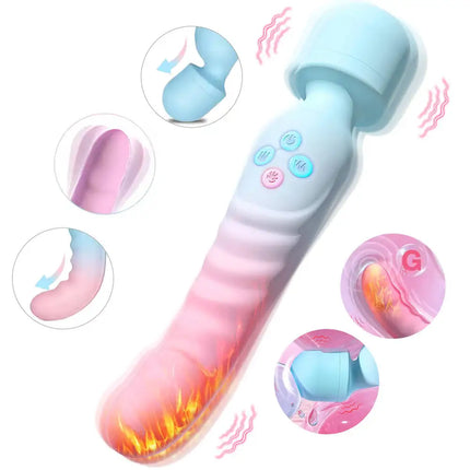 3-in-1 Dildo Vibrator AV Sex Machine Magic Wand Clitoris G-Spot Stimulator Female Vagina Massager Woman Adult Sex Toy 18+