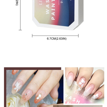 LIMEGIRL 7in1 Nail Gradient Gel Kit Long-lasting Nail Gel Polish Hybrid Color High Texture Gradient Nail Gel for Nail Salon Art