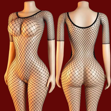 Sexy Costumes Lingerie Sheer Babydoll Underwear Chemises Black Body Stocking Catsuit Erotic Set Nightgown Garters Porn Dress Sex