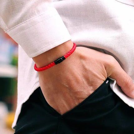 Grade A Keel Rope Bracelet Men Women Lucky Red Thread Bracelet Attract Micro Magnetic Couple Bracelet Wealth Prosperity Brazalete