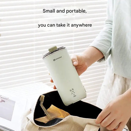 MOKKOM Mini Soy Milk Maker, Single-Person High-Speed Blender, Direct Drinking Juicer, Household Fully Automatic Mini Portabl