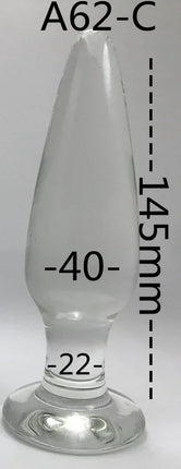Glass Anal Plug 3 Size Butt Plugs Trainer Transparent Dildos Anal Plugs for Beginners Adult Set Products Sex Toys for Women Men