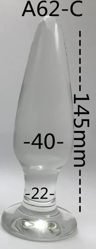 Glass Anal Plug 3 Size Butt Plugs Trainer Transparent Dildos Anal Plugs for Beginners Adult Set Products Sex Toys for Women Men