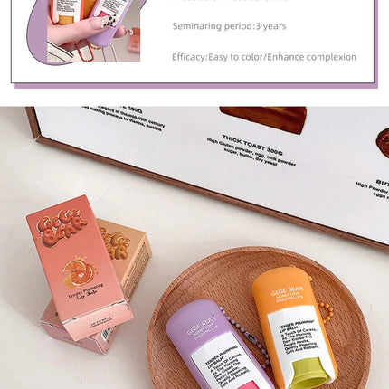Gegebear Delicate and Moisturizing Lip Balm, Colorless Lip Care, Summer Moisturizing and Hydrating, Lipstick Primer, Lip Balm for Beauty, Moisturizing and Repairing, Anti-Dry and Anti-Cracking, Refreshing and Non-Sticky, Long