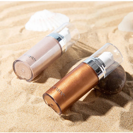 Liquid Highlighter Makeup Smooth Shine Shimmer Glitter Body Highlighter Liquid Cream Foundation Long Lasting Body Cosmetics