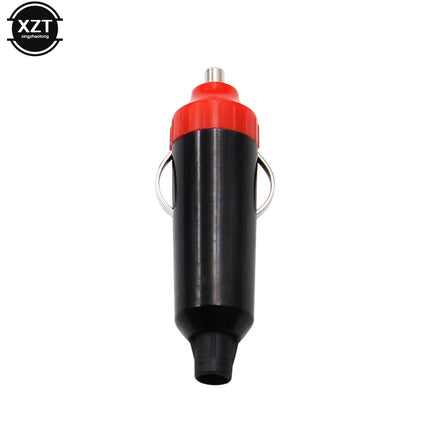 1PC 12V Male Car Cigarette Lighter Socket Plugs Motorcycle Socket Power Charger Adapter Connector + Fuse Converter Plug