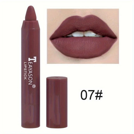 12 Colors Matte Lipstick, Pigmented Moisturizing Lip Gloss, Easy-to-apply Lip Gloss, Matte Rotating Lipstick Pen