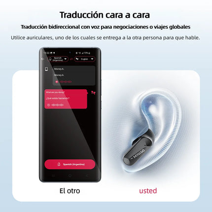 MINISO MS119 Wireless Bluetooth Earphones Ai Translator Headphones Low latency Earbuds 50Hrs Playback More Comfortable to wear