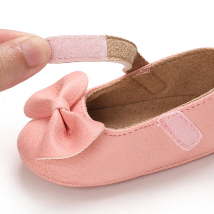 Baby Girl Casual and Comfortable Solid Color Mary Jane Shoes Lightweight and Non Slip Spring and Autumn Walking Shoes