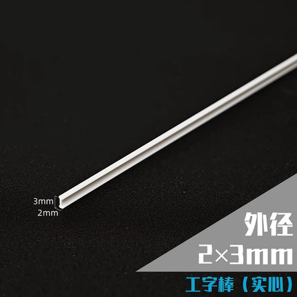 Length 25CM ABS White L/I-Shape Tube Rod DIY Micro Landscape Building House Architectural Scene Layout Materials Tool 20PCS/lot