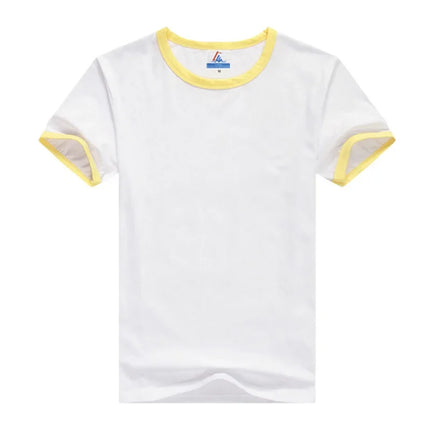 200g 32pcs Lycra Cotton Round Neck Short Sleeves T-shirts Ordinary Youth Collar Hooded Slims Smooths Silhouette Base Layer Top
