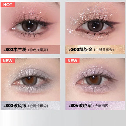Judydoll Shimmer Metallic Glitter Eyeshadow Highly Pigmented Long Lasting Waterproof Liquid Matte Shadow Eye Makeup Cosmetics