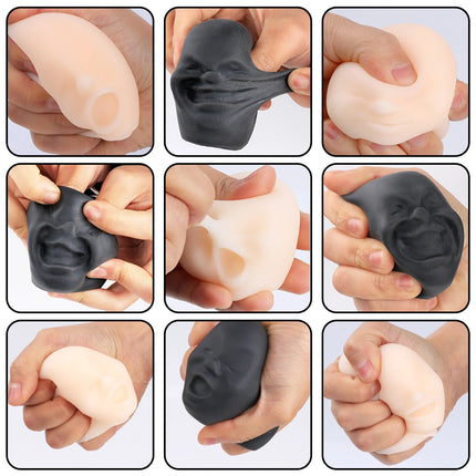 Human Face Emotion Vent Ball Resin Relax Doll Fun Novelty Caomaru Antistress Ball Toy Adult Stress Relieve Novelty Toys Gifts ﻿