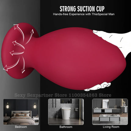 NEW Dragon Egg Anal Plug Xxl Fisting Anal Plug Smooth Silicone Butt Plug Prostate Sex Toy For Women/Men 18 Dilatador Anal Beads