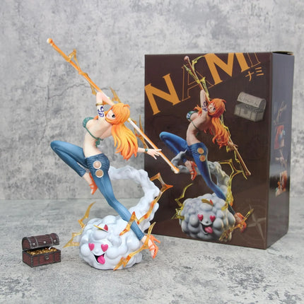 In stock 30cm One Piece Anime Figure Nami Action Figurine Hentai Pvc Statue Model Room Collection Decoration Toys Ornaments Gift