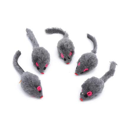 1/3Pcs 17cm Fluffy Pet Cat Toy Mice with Crinkle Sound Interactive Hunting Play for Kittens Bite Resistant Cat Toys Supplies