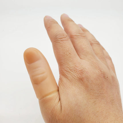 10pcs Fake Thumbs Hard Realistic Thumb Tips Close up Magic Trick Magia Magie Magicians Prop Silk Disappear Accessory Illusion