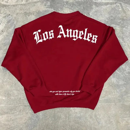 The new men's round-neck hoodie for Spring and Autumn 2025 features street fashion and soft 3D letter pattern printing