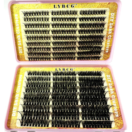 540Pcs 5D Fluffy 10-18mm Mix Lashes Cluster 30D-100DThick Eyelash D/CC Curl Individual Lashes DIY Lash Extensions Eyelashes