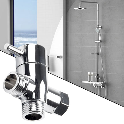 3 Way Shower Head Diverter Valve T Adapter Bath 1/2 Shower Head Mount Valve Diverter ABS Converter Bathroom Accessories