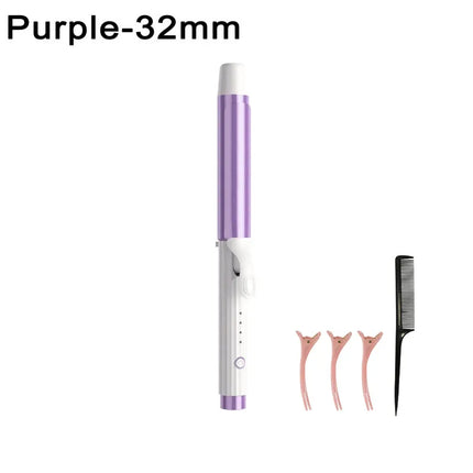 32MM 28MM Curling Iron Voluminous Curls Hair Styler Fast Heating 4 Heat Settings Dual Hair Care Low Power Safe Styling Tool