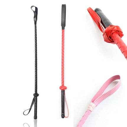 71cm Long Whip Riding Crop PU Leather Sex Queen BDSM Spanking Bondage Paddle Sex Toys Product for Couples Adult Games Pony play
