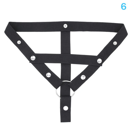 Anti Off Male Chastity Cage Device Adjustable Three Way Elastic Band Auxiliary Belt Sexy Underwear Sex Toy For Men