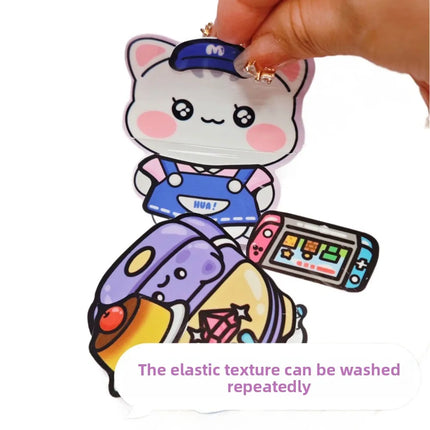 Cute PET Quiet Book Stickers Handmade Cartoon 3D Sticker Book Educational No Cutting Required Stickers Holiday Gifts