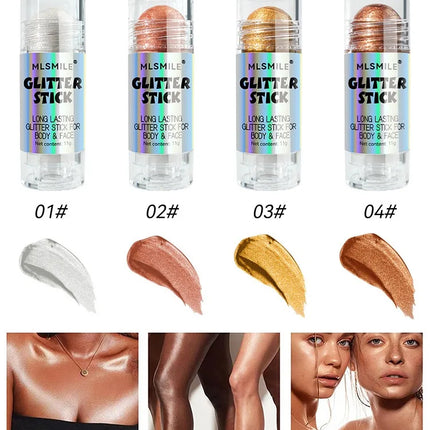 4 Colors Brighten Highlighter Bar Cosmetics Face Contour Bronzer Shimmer Highlighter Stick Body Highlighter Beauty Makeup