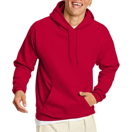 Cotton Hooded Sweatshirt, Solid Color Fashion Fit Sweatshirt, Autumn and Winter Fashion Sweatshirt, Suitable for Going Out