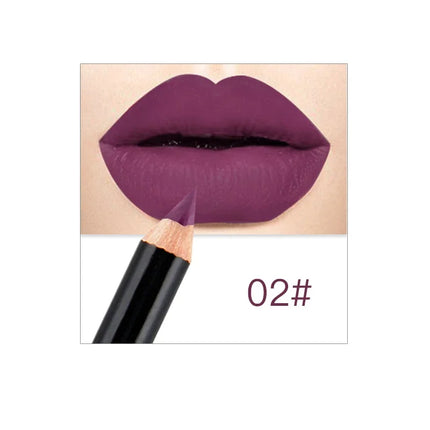 12 Colors Brand Lip Pencils Matte Lipliner Pencil Waterproof Makeup Lips 2020 Matte Lipstick Lip Liner Pen Smooth Nude Cosmetics