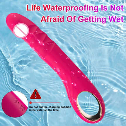 Simulate Dildo Vibrator With 10 Powerful Vibrating Modes of Clitoris G-spot Anal Stimulator for Adult Female Couple Sex Toys