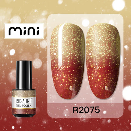 ROSALIND Temperature Changed Gel Nail Polish Soak Off Gel Varnishes Nail Art Semi Permanent Base Top Coat UV Nail Gel Polish
