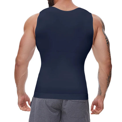 Men Body Shaper Slimming Compression Vest Undershirt Sexy Waist Trainer Tank Top Belly Control Workout Weight Loss Shapewear