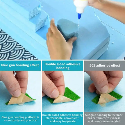 1/5pcs DIY Foam Bricks Model Material Diorama Base Foam Board Sand Table Model Foam Board Sheet Home Decor 30x20x5/2cm