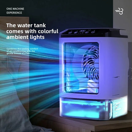 Spray Fan Mini Home Office Humidification Refrigeration Air Conditioning Fan USB Cooler Electric Fan Ice Box