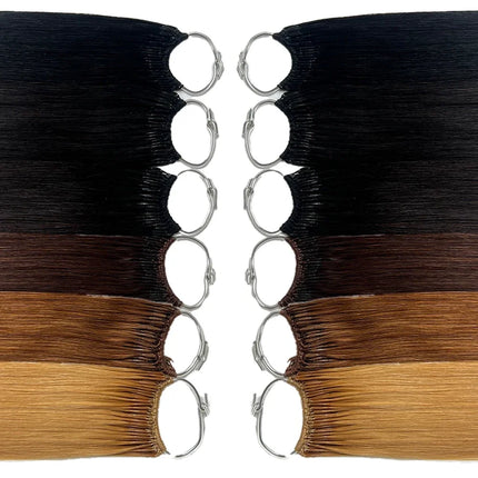 DIYOMOhair extensions virgin Remy cotton thread double feather Korean dark popular lightweight and easy to style hair extensions