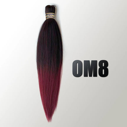 EZ Pre-stretched Braiding Hair Ombre Professional Easy Crochet Braid Hair 26 Inch 90g Hot Water Setting Synthetic Crochet Hair