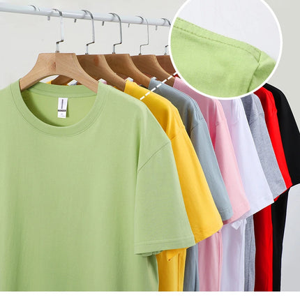 Good Mental State Pure Cotton Short Sleeved t-shirt For Men Women 2024 Summer New Tee Clothes Loose Casual Cartoon Oversized Top