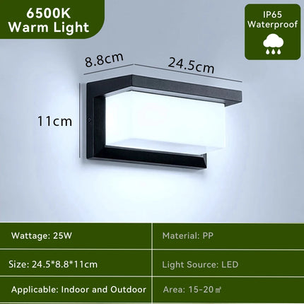 Waterproof LED Wall Light 110V 220V For Outdoor Pathway Stairway Porch Balcony Garden Wall Mount Indoor Exterior Wall Lamp