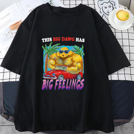 Hot Sales Big Dawg T Shirts Women Men Summer Cool Short Sleeves Personality Harajuku T-shirt Round Neck Fashion Neutral Shirts