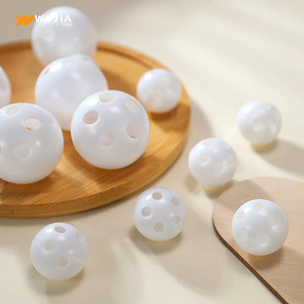 30/50/100pcs Plastic Rattle Bell Balls Squeaker Pet Baby Toys DIY Rattle Beads Noise Maker Repair Fix Dog Plush Doll Accessories