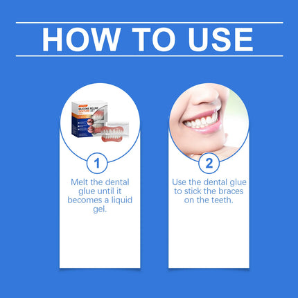 1pcs Complete Set of Silicone Dentures for Filling Gaps Between Deformed Teeth, Enhancing A Beautiful Smile Simple Easy To Use