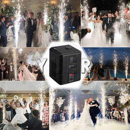2PCS Mini Spary Spark Machine For Stage Effect Equipemnt With Remote Control DMX Party Indoor Wedding Stage Dj Disco Device