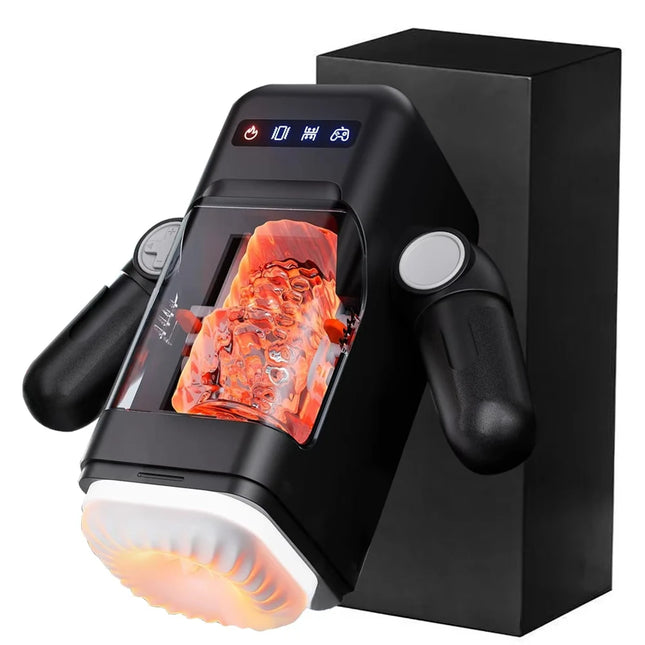Automatic Thrusting Male Masturbator Cup Handheld Blowjob Pocket Pussy Strong Stroker Real Pocket Pussy Adult Sex Toys for Men