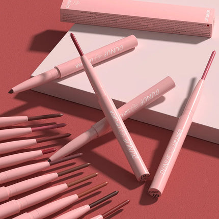 Long-Lasting Matte Tapered Nib Lip Liner Pencil Creamy Plumping Waterproof Natural Nude Brown Slim Lip Stain Makeup