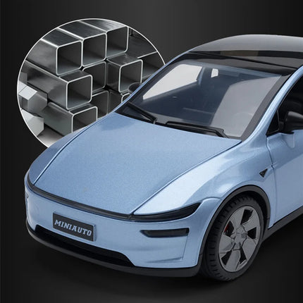 1:32 2026 Model Y SUV Alloy Car Model Diecast Metal New Energy Car Vehicle Model Simulation Sound Light Collection Kids Toy Gift