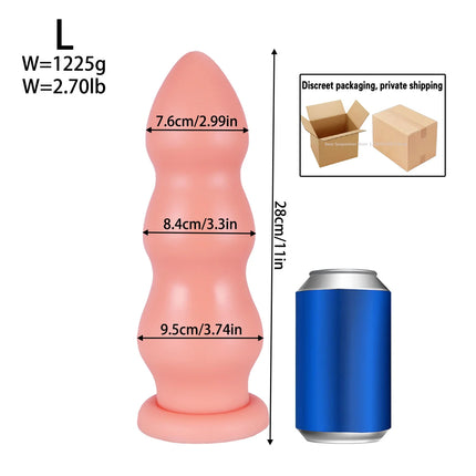 Huge Anal Beads Suction Cup Large Butt Plug Fisting Anal Toys Prostate Massager Anal Dilator Trainer Anas Sex Toys For Men Women