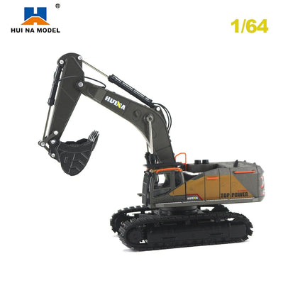 HUINA Model car toy 1/50 Metal Alloy Excavator Diecast Static Model Truck crawler engineering vehicle Collection Boy Kids gift