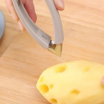 Kitchen Stainless Steel Pineapple Eye Corer Fruit Vegetable Knives Stem Remover Clip Strawberry Huller Peeler Tweezers Gadgets
